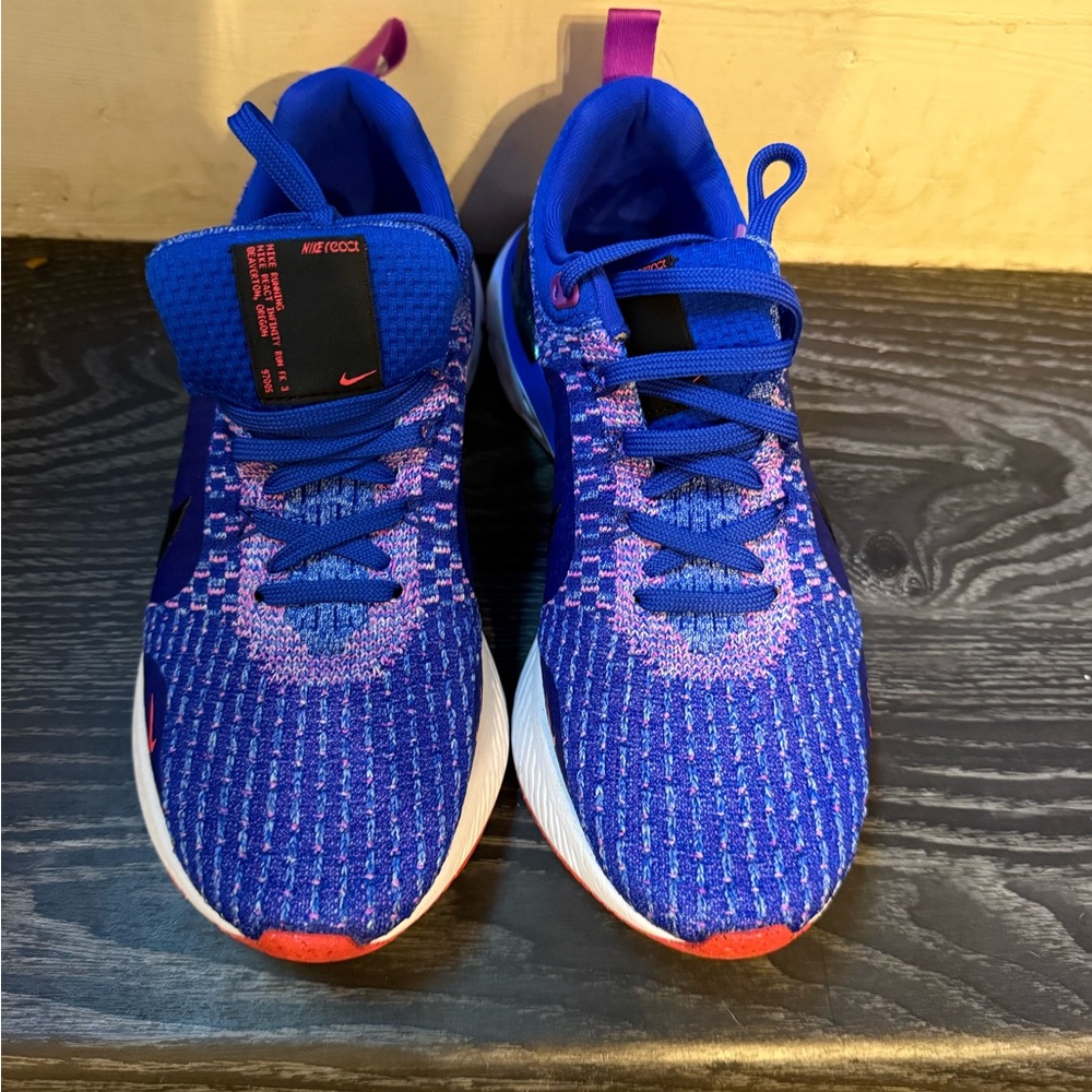 Nike React Infinity Run Flyknit 3 Racer Blue Crimson